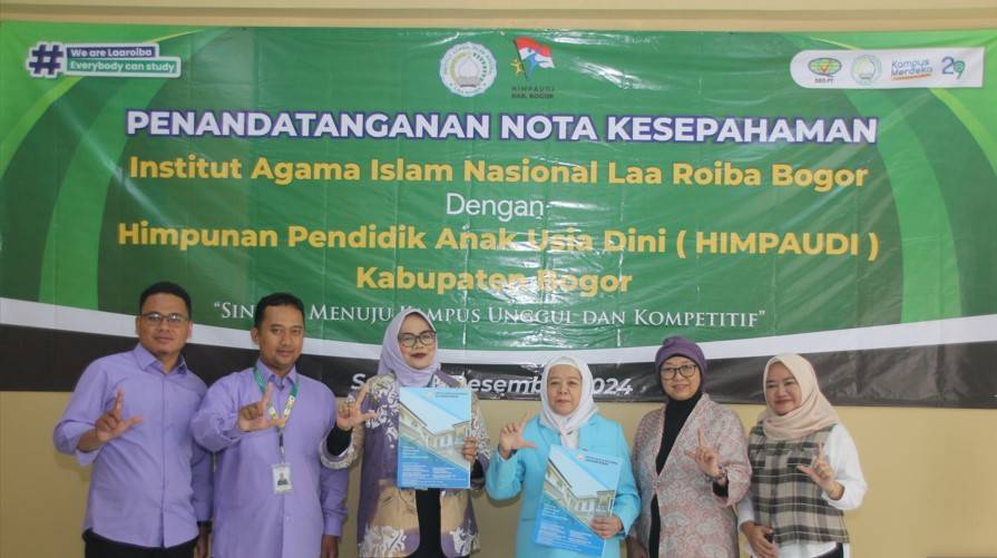 Dokumentasi MoU dengan Kemenag Kota Bogor dan Himpunan Pendidik Anak Usia Dini (HIMPAUDI) Kabupaten Bogor